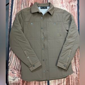 Under amour cold gear Men's Tan Quilted Jacket with Soft Lining small